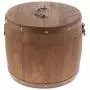 Flameer 2Pcs 23x20cm Vintage Wood Barrel Tea Caddy Airtight Sealed Tea Leaves Tin Canister Kitchen Food Storage Jar Container Flameer 2Pcs 23x20cm Vintage Wood Barrel Tea Caddy Airtight Sealed Tea Leaves Tin Canister Kitchen Food Storage Jar Container
