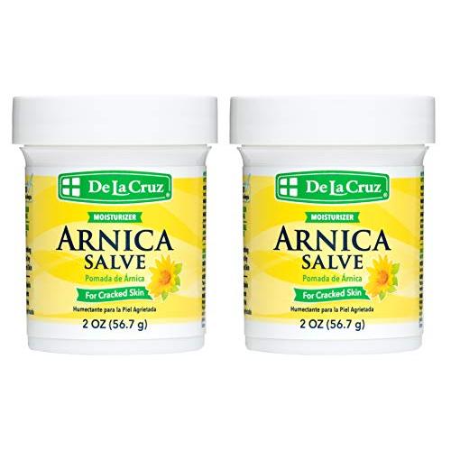 De La Cruz Arnica Salve for Cracked Skin, No Preservatives, Artificial Colors or Fragrances, Made in USA 2 OZ. (2 Jars)