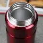 Bouteille isotherme 700ml avec cuillère, pot en acier inoxydable 304 double paroi pour aliments, boîte à lunch pour repas chauds ou soupes (Rouge)