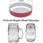 Trasfit 24 Pack Regular Mouth Mason Jar Lids, Leak Proof and Secure Storage Solid Caps For Canning Jars (RED)