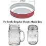 Trasfit 24er Pack Regular Mouth Mason Jar Lids, Dicht und Sichere Lagerung Festversiegelnde Deckel für Einmachgläser (ROT)