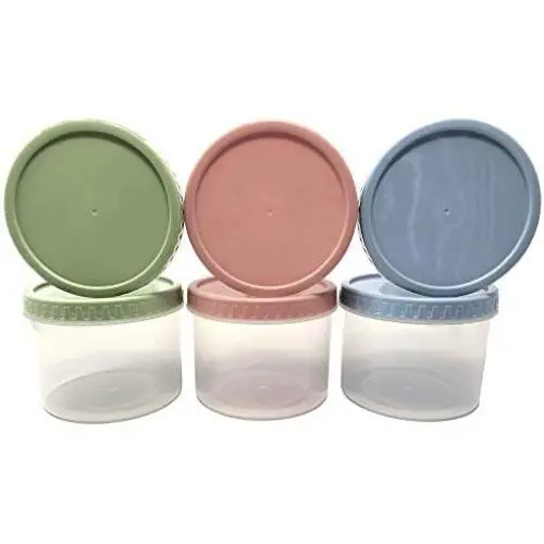 Plastic Mason Jars | 6 Plastic Jars with Lids 16 Ounce in 3 Unique Colors | Dishwasher and Microwave Safe Wide Mouth Plastic Jar | Made from BPA-Free, Commercial-Grade PP Plastic Plastic Mason Jars | 6 Plastic Jars with Lids 16 Ounce in 3 Unique Colors | Dishwasher and Microwave Safe Wide Mouth Plastic Jar | Made from BPA-Free, Commercial-Grade PP Plastic