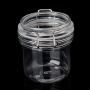 RUZYY 450ML Plastic Round Clip Top Storage Jar with Airtight Seal Lid Kitchen Food Container Tableware Preserving Cosmetic Cream Organizer