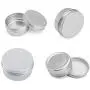Ymkf Sqqr 30 Pack aluminum round lip balm tin container bottle with screw thread lid - great for store spices, candies, tea or gift giving, (1oz) Ymkf Sqqr 30 Pack aluminum round lip balm tin container bottle with screw thread lid - great for store spices, candies, tea or gift giving, (1oz)