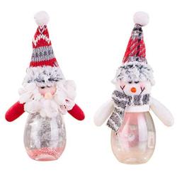 Vosarea Christmas Candy Gift Box Party Candy Sweet Jar Xmas Candy Gift Jar with Doll