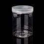 XISAOK 7.5cm OD Clear Strong PET Round Food Storage Container Jar Sealed with Clear Lid