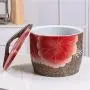 Ceramic Rice Bucket Kitchen Storage Bucket Grain Container Flour Bucket Storage Tank Ceramic Jar (Color : Red, Size : 32x32x33cm) Ceramic Rice Bucket Kitchen Storage Bucket Grain Container Flour Bucket Storage Tank Ceramic Jar (Color : Red, Size : 32x32x33cm)
