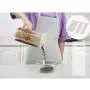 Transparente Aufbewahrungstiegel mit Deckel, Partition Box Große Runde Tonfässer Kunststoff Konservierungsgläser Pack von 2-D 2500mlx2