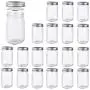 Betrome 12 OZ Mason Jar 20 Pieces with Silver Regular Lid for Jam, Jelly, Honey, Beans, Spice, Wedding Favors, Shower Favors, Party Favors