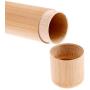 Box Storage Tea - 1pc Round Shape Tea Storage Box Portable Handmade Natural Jar Holder Container Traveling Canister - Caddies Caddies Ceramic Small Bamboo Spice Jewelry Storage Tray Storag Puer