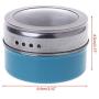 RingBuu Seasoning Jar - 1pc, Stainless Steel Seasoning Spice Storage Jar Tins Container with Clear Shaker Lids Kitchen Gadgets Tool