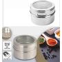 CSPFAIRY Magnetic Spice Box Kitchen Spice Jars Seal Magnet Jar Seasoning Refrigerator Box Multifunction 4 Pcs/Set