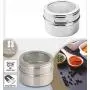 CSPFAIRY Magnetic Spice Box Kitchen Spice Jars Seal Magnet Jar Seasoning Refrigerator Box Multifunction 4 Pcs/Set