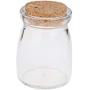 Glass Storage Jar for Chocolate, Clear Food Storage Jar with Cork Stopper, Food Storage Container for Chocolate, Coffee Candy & Kitchen Sauce Vinegar
