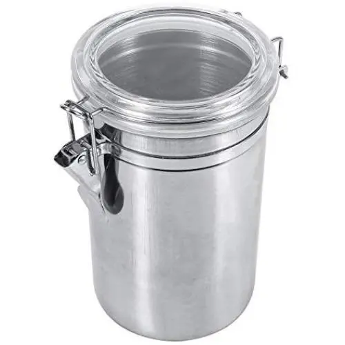 Wandisy Edelstahl Küchen Lebensmittel Aufbewahrungskrüger, Tee Gläser, Kaffee Sets, Zucker Behälter – Groß (XL)
