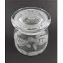 IncisoArt Hand Etched Vibe Storage Jar Sandblasted (Sand Carved) Glass Handmade USA Custom (Sea Turtles Waves, 12.25 Ounce (362ml))