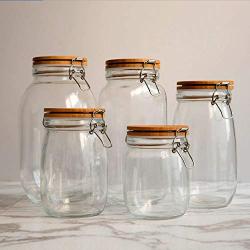 Glass Sealed Jars, Kitchen Household Grain Storage Tanks, Storage Jam/Honey/Coffee/Nuts