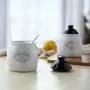 Boîte de Condiments de Cuisine / Récipients de Conservation de Condiments en Céramique avec Plateau – Jeu de 3 Pièces (Essence de Poulet) Boîte de Condiments de Cuisine / Récipients de Conservation de Condiments en Céramique avec Plateau – Jeu de 3 Pièces (Essence de Poulet)