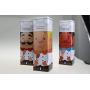 Nicoles Workshop &quotWorld Chef" Large Metal Spaghetti Jar Food Storage Canister,3pcs Set