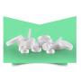 6PCS 3ml/5ml/10ml/30ml/50ml/100ml Empty White Portable Plastic Refillable Concave Bottom Makeup Cosmetic Face Cream Jar Sample Container Bottle Pot (30ml/ 1oz)
