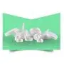 6er Pack 3ml/5ml/10ml/30ml/50ml/100ml Leere Weiße Tragbare Wiederbefüllbare Konkave Boden Make-up Kosmetik Gesichtscreme Jar Sample Container Flasche Dose (30ml/ 1oz)