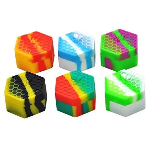 6Pcs Non-Stick Food Grade Silicone Wax Dab Containers Non Stick Wax Oil Multi Use Storage Jars, Random color (22ml) 6Pcs Non-Stick Food Grade Silicone Wax Dab Containers Non Stick Wax Oil Multi Use Storage Jars, Random color (22ml)