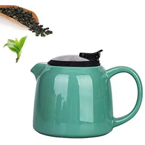 Keramik Teekanne/Kaffeekocher 800 ml, großer Fassungsvermögen, Edelstahl-Filter, Wasserbehälter, für chinesische Teekultur, Jasmintee, Schwarztee, Milch, Wohnzimmer, Teeliebhaber