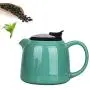 Keramik Teekanne/Kaffeekocher 800 ml, großer Fassungsvermögen, Edelstahl-Filter, Wasserbehälter, für chinesische Teekultur, Jasmintee, Schwarztee, Milch, Wohnzimmer, Teeliebhaber