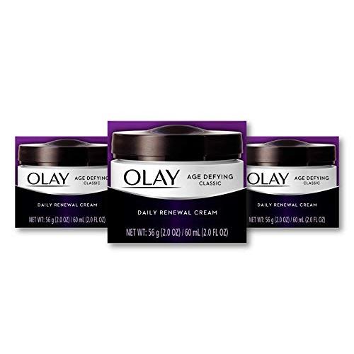 Olay Age Defying Classic Daily Renewal Cream, Face Moisturizer 2. fl oz(Pack Of 3) Packaging may Vary