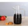 1PC 650ml Large Capacity Transparent Soy Sauce Vinegar Oil Pots High Borosilicate Glass Seasoning Bottles Kitchen Tools