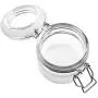 Beautyflier 6.7Oz Glass Storage Jar Round Sealed Canister with Metal Clasp Lid Food Display Container for Pickles Cereal Sugar Coffee Tea Nut Dessert Appetizer Clear Beautyflier 6.7Oz Glass Storage Jar Round Sealed Canister with Metal Clasp Lid Food Display Container for Pickles Cereal Sugar Coffee Tea Nut Dessert Appetizer Clear