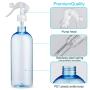 Plastic Spray Bottle, 2Pack 16oz Mister Spray Bottles, Refillable Trigger Sprayer for Cleaning Solution,Hair Care,Gardening,Alcohol (2Pack,16 oz)