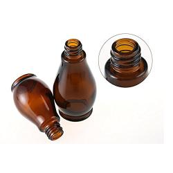 1PCS 100ML Cucurbit Shaped Amber Glass Vial Bottles With Black Cap-Cosmetic Perfume Makeup Cream Lotion Lip Balm Storage Container Jar Pot (Pump Bottle)