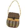 Woven Food Storage Container with Lid - Kitchen Pantry Canisters - Candy, Cookie, Rice and Spice Jars - Sugar or Snacks Container - Square