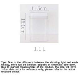 PPLK Transparent Plastic Sealed Cans Milk Powder Cans Bottles Food Cans Grain Storage Boxes Storage Tanks,White,M