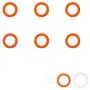 Bagues d’étanchéité en silicone pour contenants en verre Argon – 42mm – pour pot d’épices de 70ml – Orange – Pack de 6 Bagues d’étanchéité en silicone pour contenants en verre Argon – 42mm – pour pot d’épices de 70ml – Orange – Pack de 6