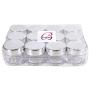 Beauticom 7 Gram / 7 ML (Quantity: 24 Pieces) Thick Wall Round Leak Proof Clear Acrylic Jars with SILVER Lids for Beauty, Cream, Cosmetics, Salves, Scrubs