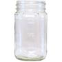 16 oz. Embossed Square Mason Jar (Case of 12)