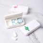 Portable Three Grid Small Pill Box Mini Travel Pill Storage Box Drug Dispensing Pillbox For Home,4