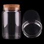 6pcs 7812062mm 400ml Transparent Glass Bottles With Cork Stopper Empty Spice Food Nuts Storage Bottles Jars Gift Crafts Vials