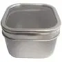Secret for Longevity 6-Pack of Small 4 Ounce Silver Metal Box Square Rectangle Storage Tin Container Set with Large Clear Window Lids 2.5" x 2.5 inch Base x 1.5" inches Tall Secret for Longevity 6-Pack of Small 4 Ounce Silver Metal Box Square Rectangle Storage Tin Container Set with Large Clear Window Lids 2.5" x 2.5 inch Base x 1.5" inches Tall