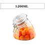 Yl Ly Creative Glass Sealed Jar Lemon Passion Fruit Honey Bottle Transparent Food Storage Milk Powder Candy Home Creative 3000Ml