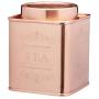 Kitchencraft Lexpress Metal Tea Caddy, 10 x 12cm - Copper Finish