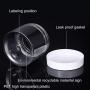Slime Jars With Lids - Empty 12 Pack Clear Plastic Slime Storage Favor Jars Wide-Mouth Plastic Containers with Lids for Beauty Products, DIY Slime Making or Others (7 Ounce, White)