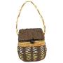 Woven Food Storage Container with Lid - Kitchen Pantry Canisters - Candy, Cookie, Rice and Spice Jars - Sugar or Snacks Container - Square