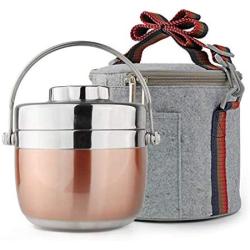 Thermos Food Jar Thermos Stainless Food Flask Hollow Insulated Food Containers Portable Isulated Bag (Size : 1200ml)