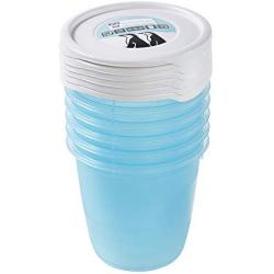 keeeper Freeze Food Box Mia Polar 0,35L Round 6 Pieces, Polypropylene, Blue, 9.5 x 9.5 x 9 cm