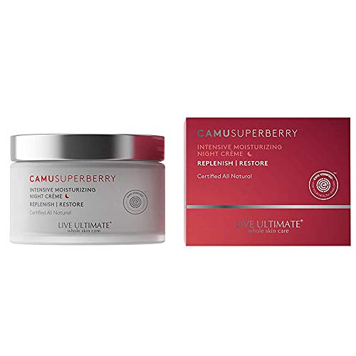 Live Ultimate Camu Superberry Advanced Night Skin Moisturizer with Vitamin C and Green Tea - Hydrating Skin Cream - 1.7oz/48g