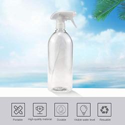 Permotary 2 PCS 32oz/1000ml Plastic Spray Bottle with White Trigger Adjustable Head Sprayer,Empty Durable Leak Off Refillable Spray Bottles Hold Water Oil for Hair,Beauty,Plant,Bathroom,Daily Cleaning
