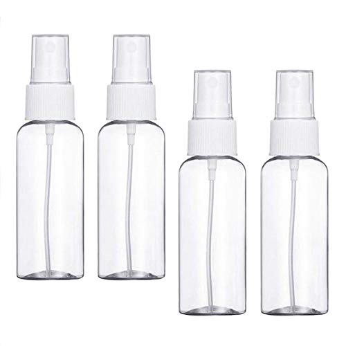 ''Travel Bottles, 30ml Empty Transparent Atomiser for Home Fine Mist Cosmetic Spray Bottles Set, 4Pack White''